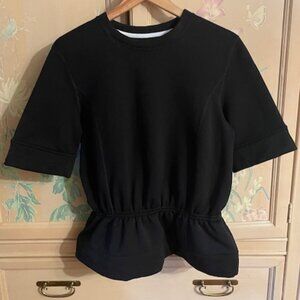 Lululemon Inkwell Peplum Pullover Top Fits Small